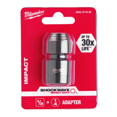 Nasadki udarowe ½″ - adaptery - Adaptor ½" Square - ¼" Hex