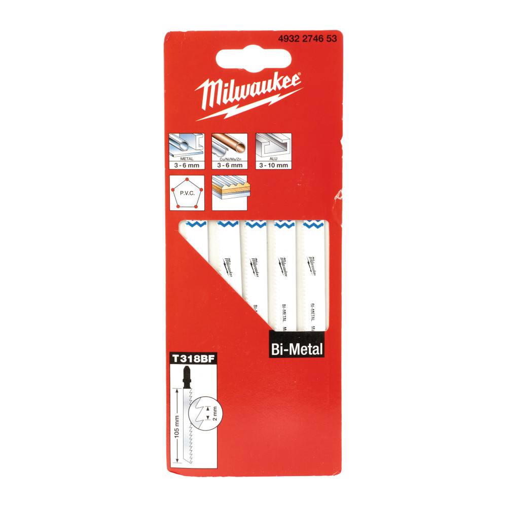 Brzeszczoty uniwersalne - Bi 105 x 2 mm T318BF - 5 pcs