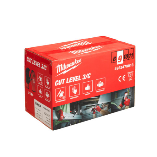 Rękawice odporne na przecięcia - poziom ochrony C - Bulk Cut C Gloves - 9/L - 144pc