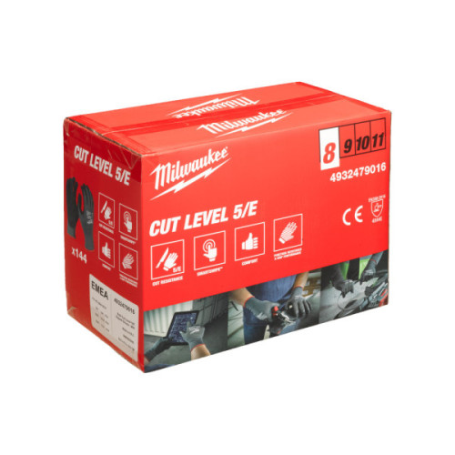 Rękawice odporne na przecięcia - poziom ochrony E - Bulk Cut E Gloves - 8/M - 144pc