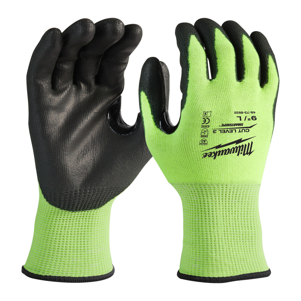 Rękawice odporne na przecięcia o podwyższonej widzialności - poziom C - Bulk Hi-Vis Cut C Gloves - 9/L - 144pc