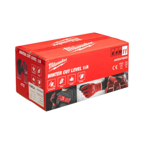 Rękawice odporne na przecięcia - wersja zimowa - poziom ochrony A - Bulk Winter Cut A Gloves - 11/XXL - 72pc