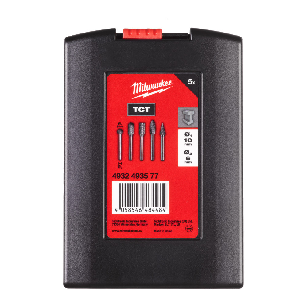 Frezy do metalu - Burrs TC 6 x 10mm set - 5 pc