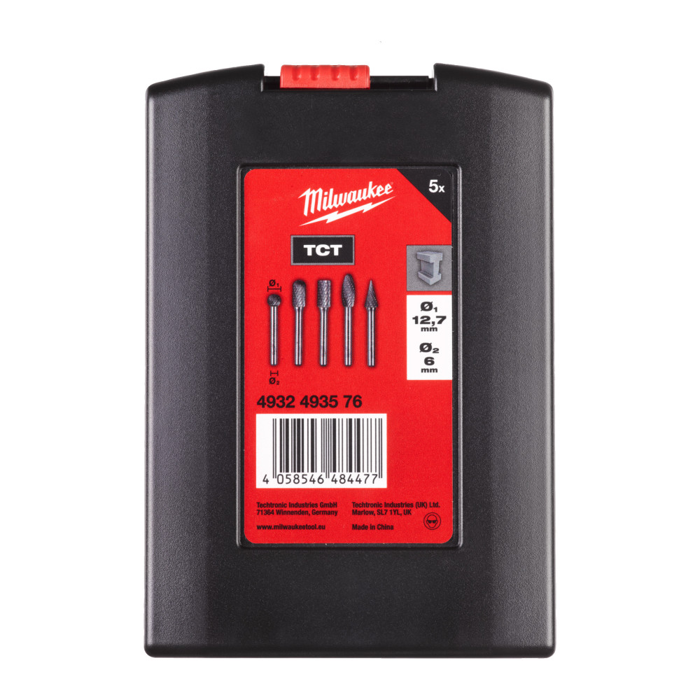 Frezy do metalu - Burrs TC 6 x 12.7mm set - 5 pc