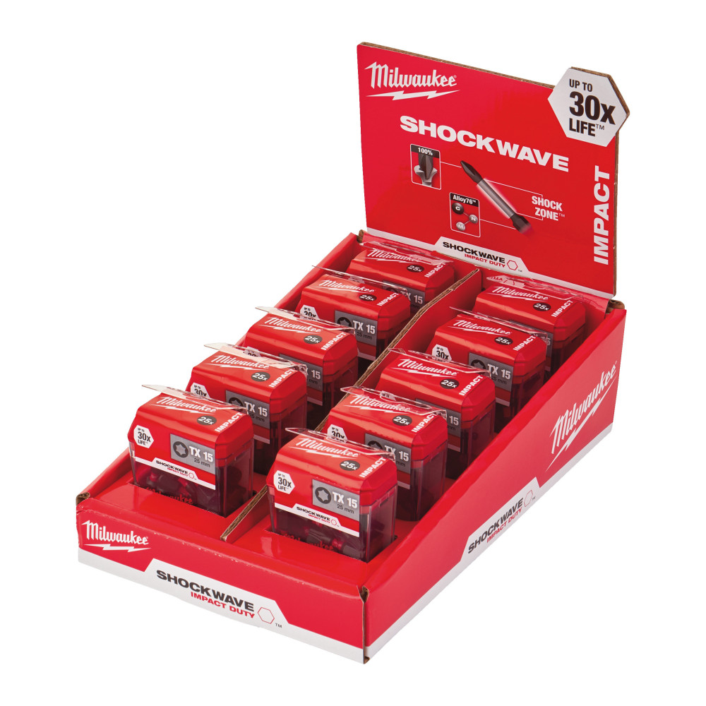 Bity udarowe Shockwave Impact Duty™ - CD Tic Tac TX15 x 25 mm (25 pcs) - 10 pcs