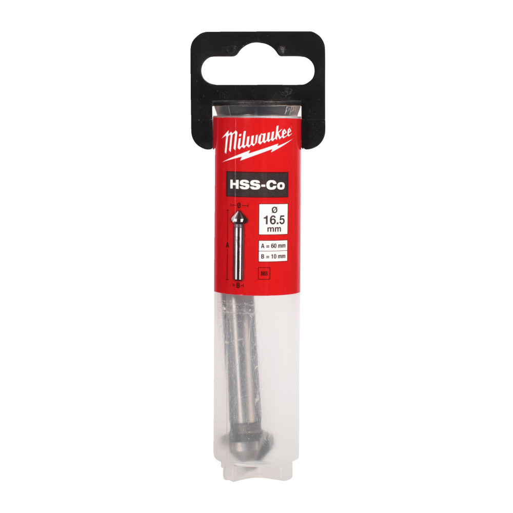 Pogłębiacze stożkowe ze stali szybkotnącej z kobaltem HSS Cobalt - Countersink HSS Co 16.5 - 1 pc