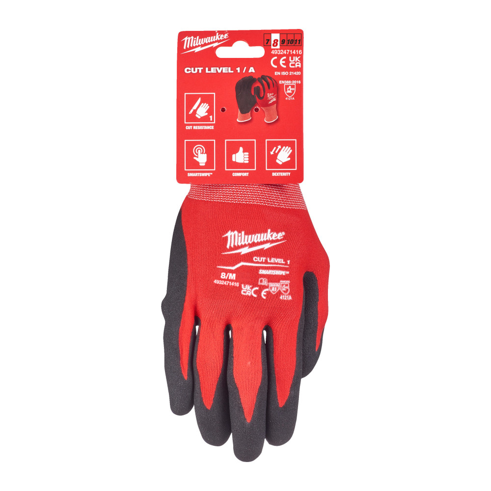 Rękawice odporne na przecięcia - poziom ochrony A - Cut A Gloves - 8/M - 1pc