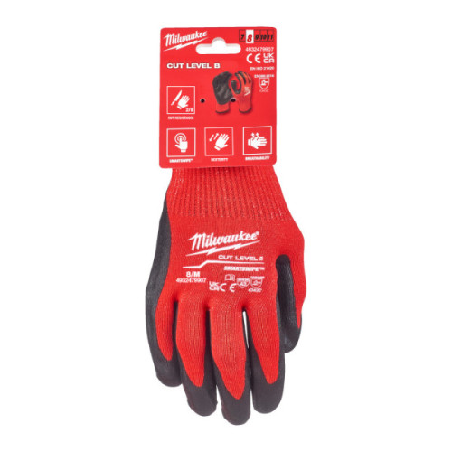 Rękawice odporne na przecięcia - poziom ochrony B - Cut B Gloves - 8/M - 1pc
