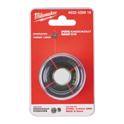 Akcesoria systemowe - przebijak z wykrojnikami - Die M 32 - 1 pc