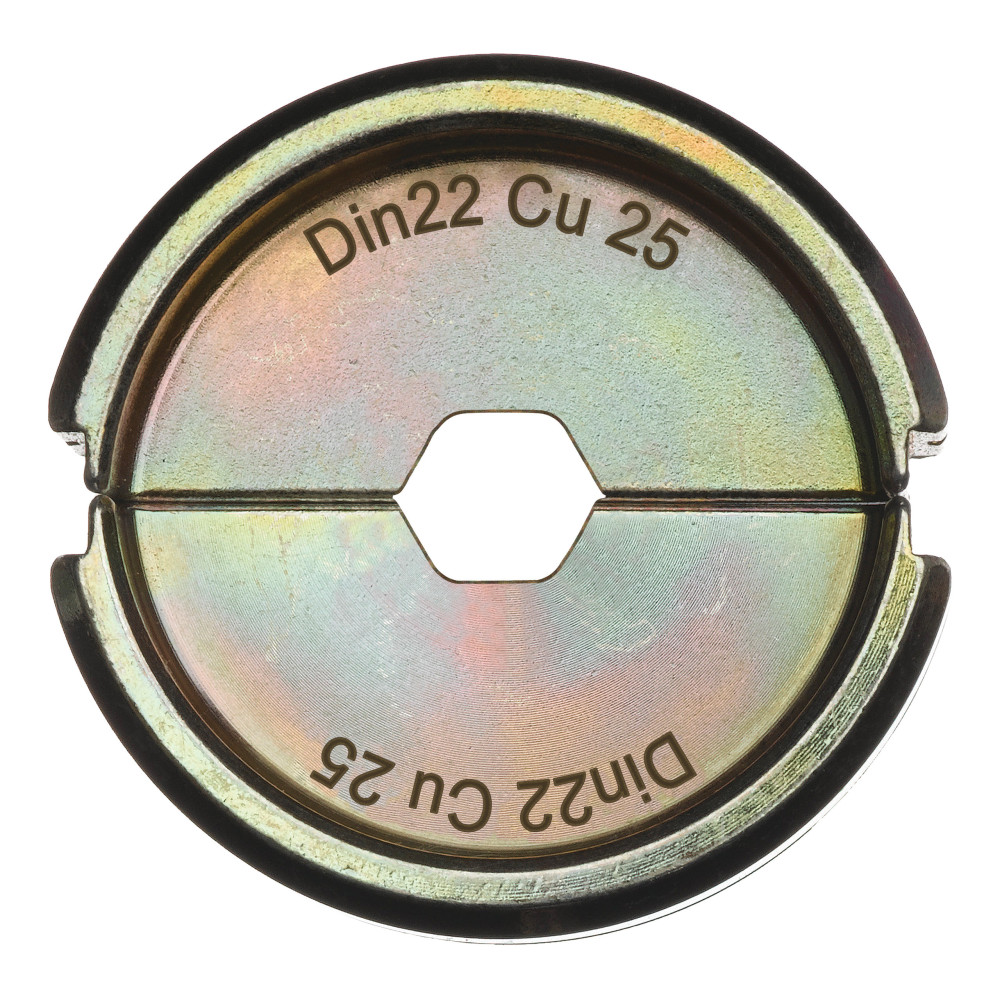 Matryce zaciskowe typ DIN  - DIN22 Cu 25 - 1 pc