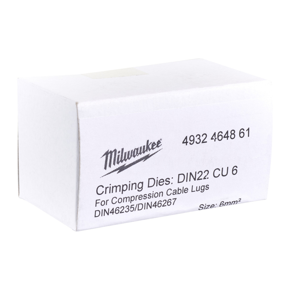Matryce zaciskowe typ DIN  - DIN22 Cu 6 - 1pc