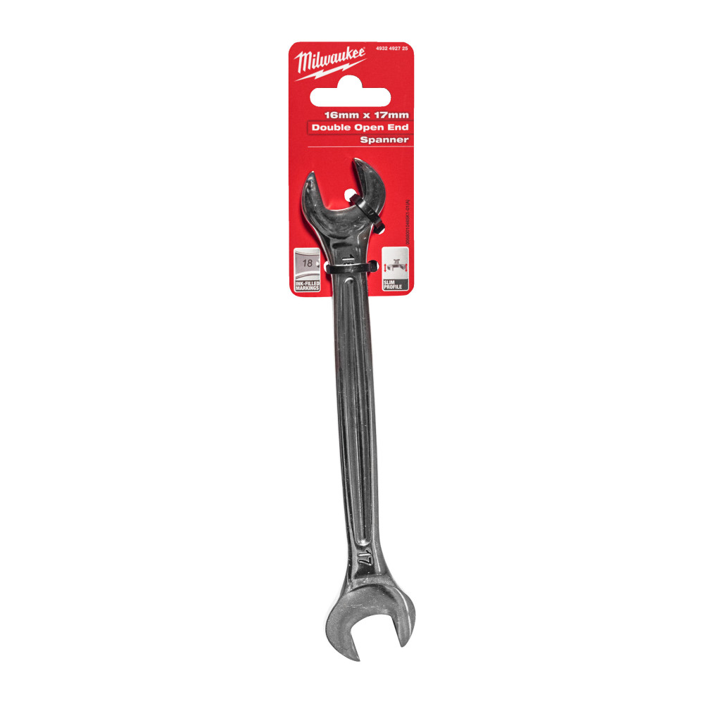 Klucze dwustronnie płaskie - Double Open End Spanner - 16 x 17 mm