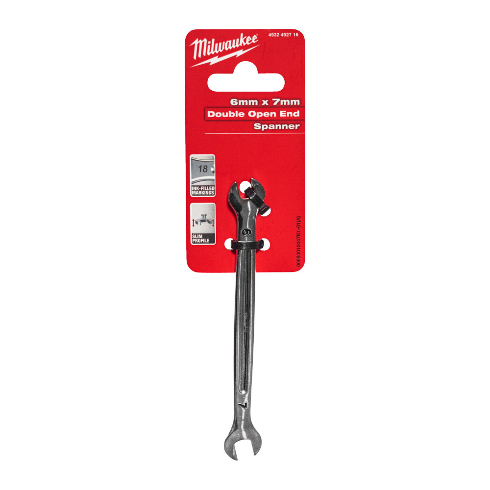 Klucze dwustronnie płaskie - Double Open End Spanner - 6 x 7 mm