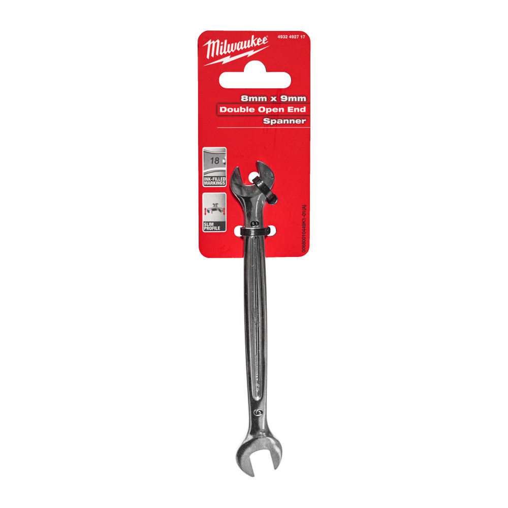 Klucze dwustronnie płaskie - Double Open End Spanner - 8 x 9 mm