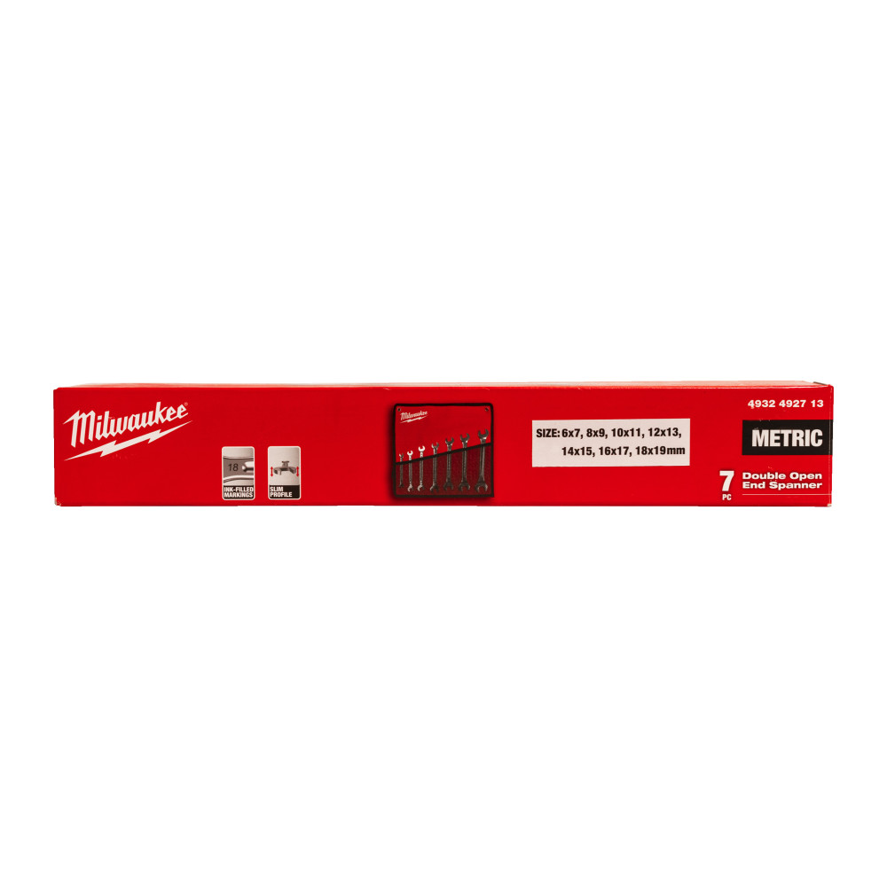 Klucze dwustronnie płaskie - Double Open End Spanner Set - 7 pc