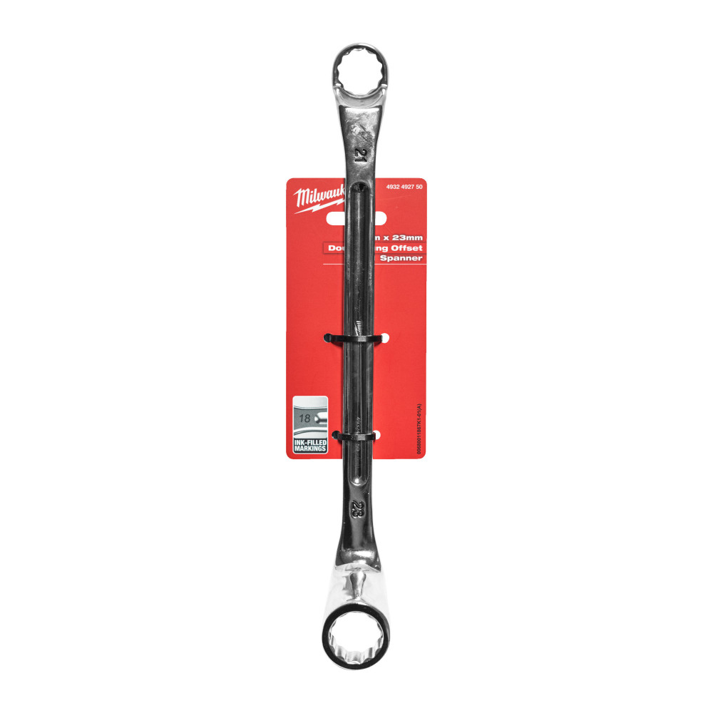 Klucze oczkowe podwójnie odsadzone - Double Ring Offset Spanner - 21 x 23 mm