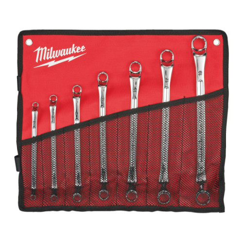 Zestaw kluczy oczkowych podwójnie odsadzonych - Double Ring Offset Spanner 7 pc Set