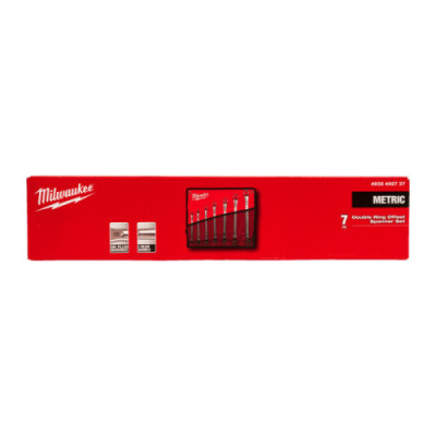 Zestaw kluczy oczkowych podwójnie odsadzonych - Double Ring Offset Spanner 7 pc Set
