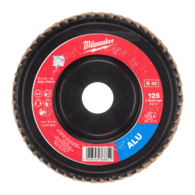 Tarcze listkowe do aluminium - FLAP DISC ALU SLC50/125mm G40 - 1pc