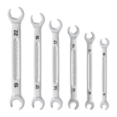 Zestaw kluczy półotwartych - Flare Nut Spanner 6 pc Set - Metric