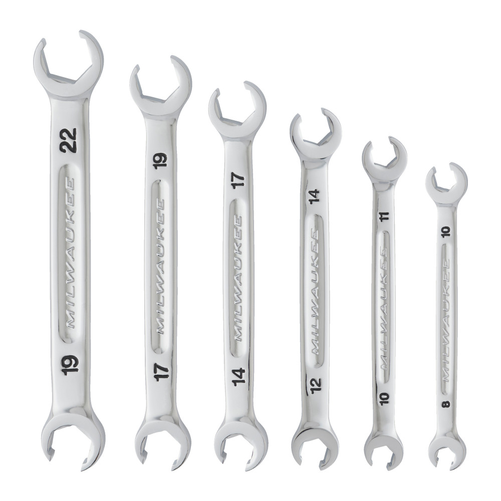 Zestaw kluczy półotwartych - Flare Nut Spanner 6 pc Set - Metric
