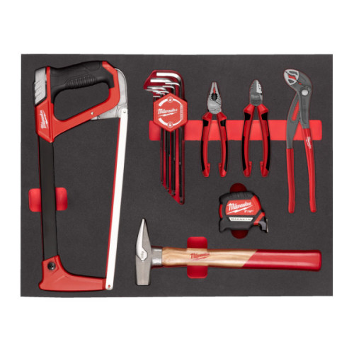 Wkładka piankowa z narzędziami ręcznymi 15szt. - do wózków narzędziowych - General Tooling Foam Set - 15 pc