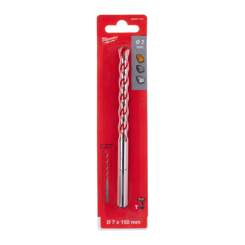 Wiertła do betonu Premium - HDB 7 x 150 - 1 pc