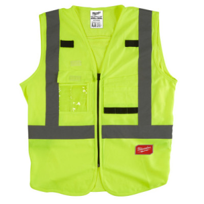 Kamizelka o intensywnej widzialności - High-Visibility Vest Yellow - 2XL/3XL