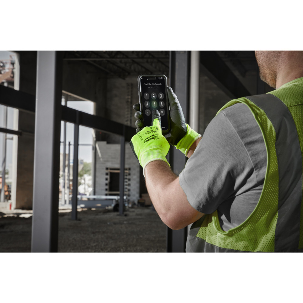 Rękawice odporne na przecięcia o podwyższonej widzialności - poziom A - Hi-Vis Cut A Gloves - 9/L - 1pc