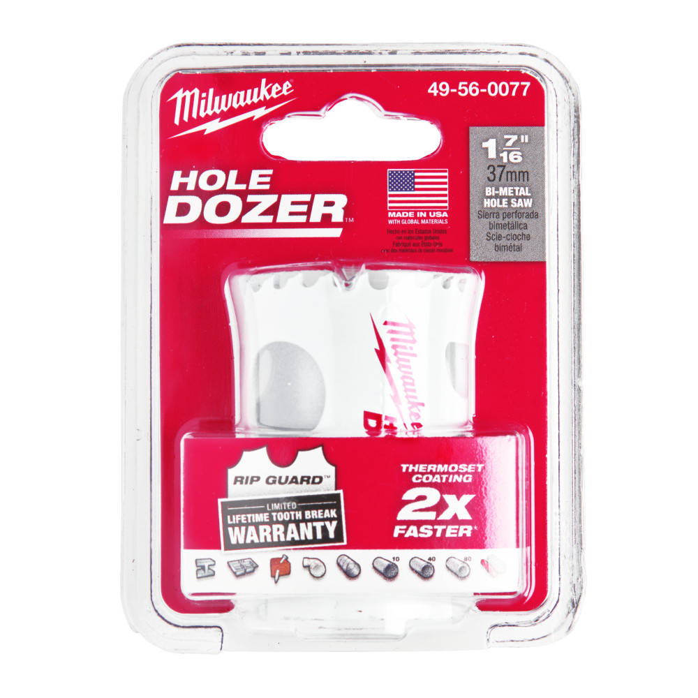 Bimetalowe kobaltowe otwornice HOLE DOZER™ - Hole Dozer Holesaw - 37 mm - 1 pc