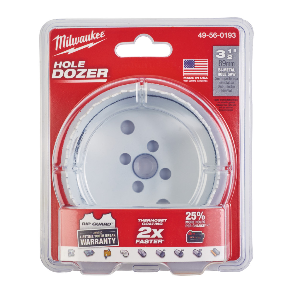 Bimetalowe kobaltowe otwornice HOLE DOZER™ - Hole Dozer Holesaw - 89 mm - 1 pc