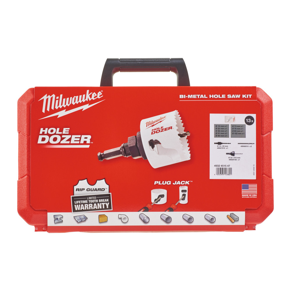 Bimetalowe kobaltowe otwornice HOLE DOZER™ - zestawy - Holesaw kit 1 - 1 pc