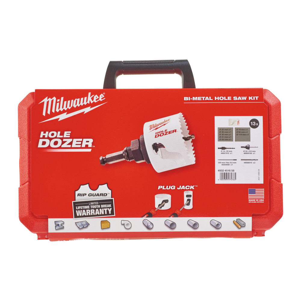 Bimetalowe kobaltowe otwornice HOLE DOZER™ - zestawy - Holesaw kit 3 - 1 pc