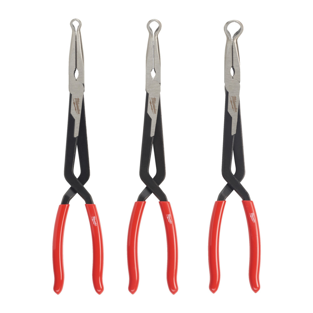 Szczypce długie ze szczękami oczkowymi - Hose Grip Pliers 3 pc Set