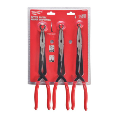Szczypce długie ze szczękami oczkowymi - Hose Grip Pliers 3 pc Set