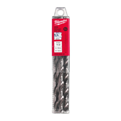 Wiertła do metalu HSS-G, długie - DIN 340 / opakowanie po 5 i 10 szt. - HSSGL 11.00 x 195 - 5 pc