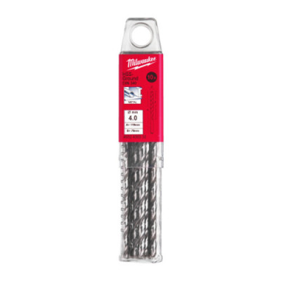 Wiertła do metalu HSS-G, długie - DIN 340 / opakowanie po 5 i 10 szt. - HSSGL 4.00 x 119 - 10 pc