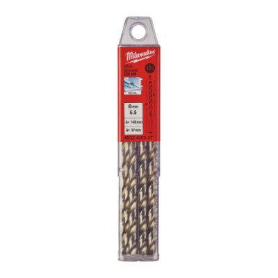 Wiertła do metalu HSS-G, długie - DIN 340 / opakowanie po 5 i 10 szt. - HSSGL 6.50 x 148 - 10 pc