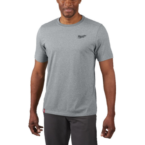 T-shirt z krótkim rękawem - szary - HT SS GR XXL