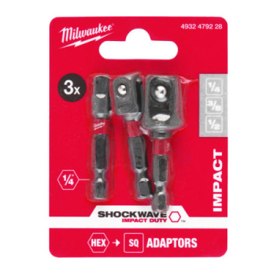 Adaptery nasadek i bitów - Impact adaptor set - 3pc
