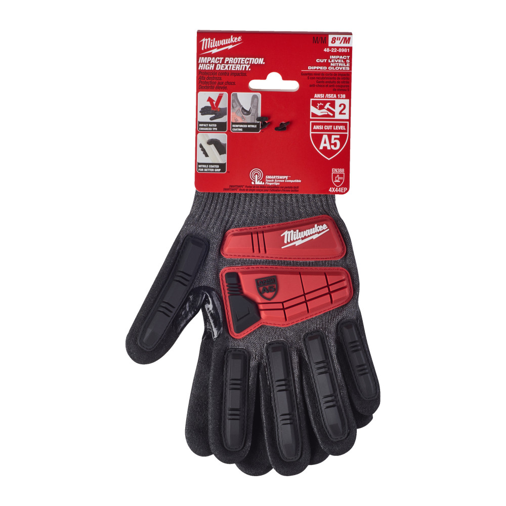 Rękawice odporne na przecięcia i uderzenia - poziom E - Impact Cut E Gloves - 9/L - 1pc