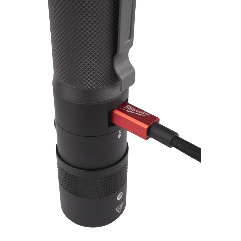 Latarka akumulatorowa USB z regulacją wiązki światła 1 100 Lumenów - L4 TMLED-301
