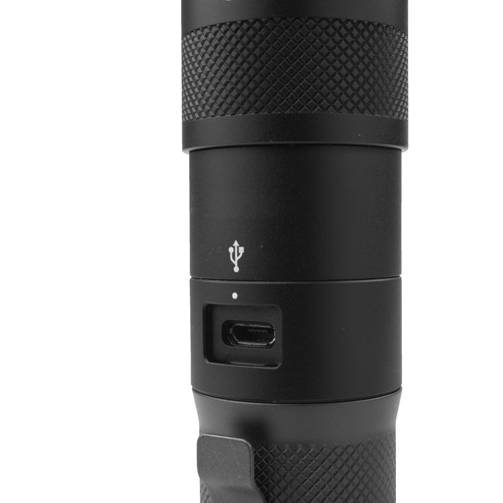 Latarka akumulatorowa USB z regulacją wiązki światła 1 100 Lumenów - L4 TMLED-301