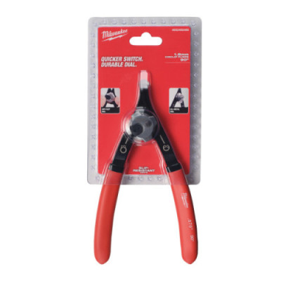 Szczypce do pierścieni Segera – uniwersalne wewnętrzno-zewnętrzne - Large Circlip Plier - 90°
