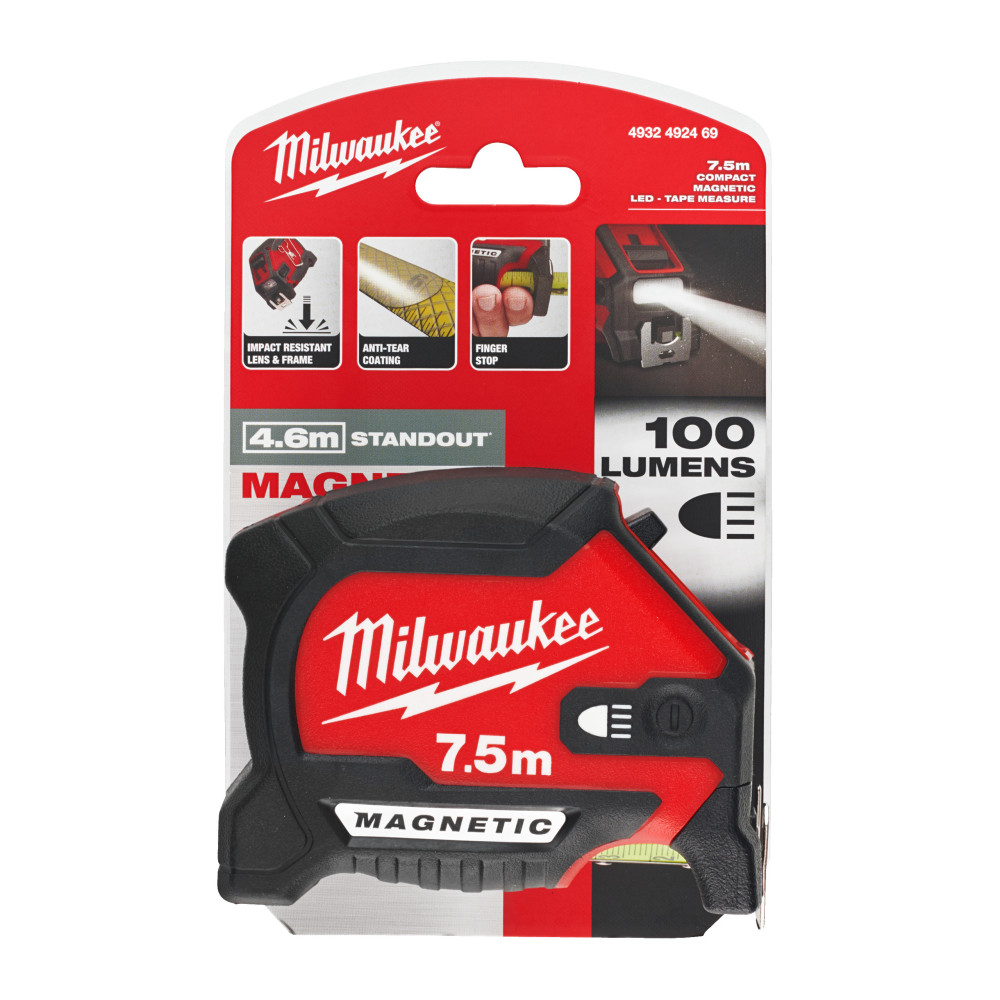 Taśma miernicza LED 7,5 m magnetyczna - LED Magnetic Tape Measure - 7.5 m