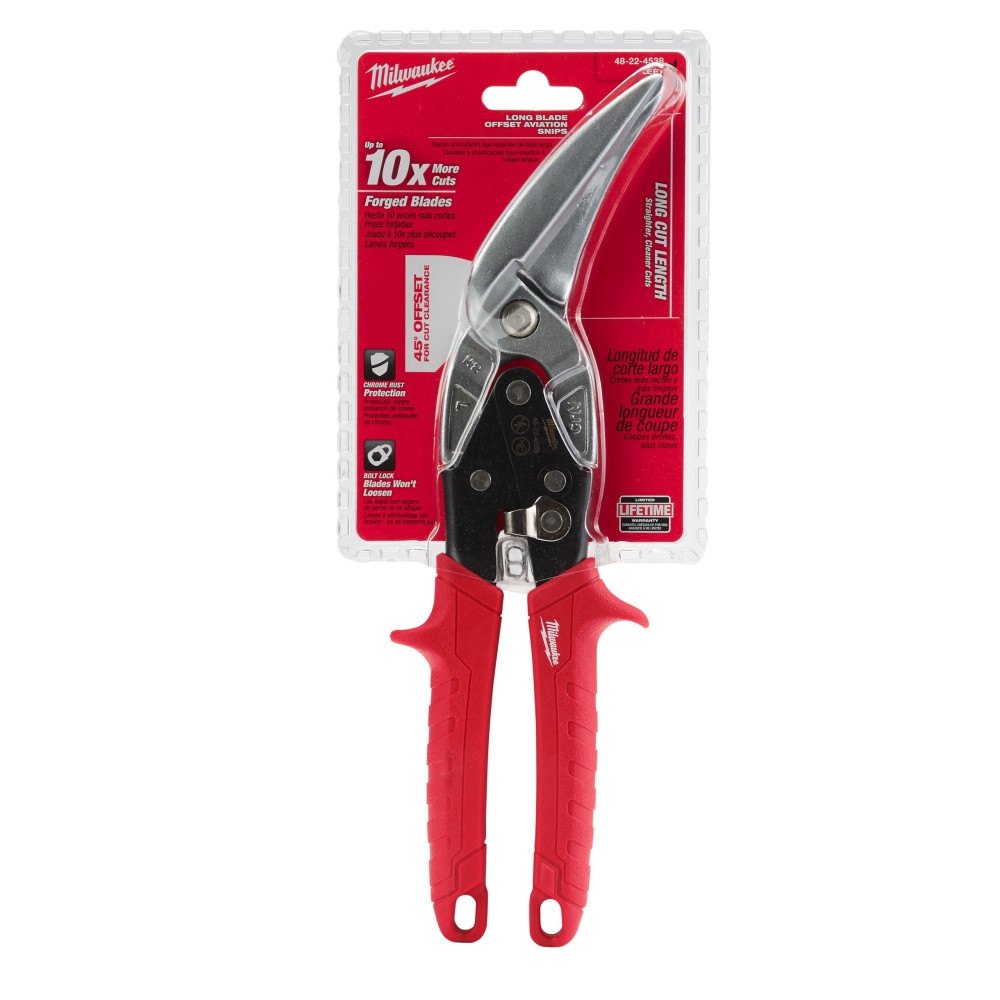 Nożyce do blachy - Long cut left aviation snips