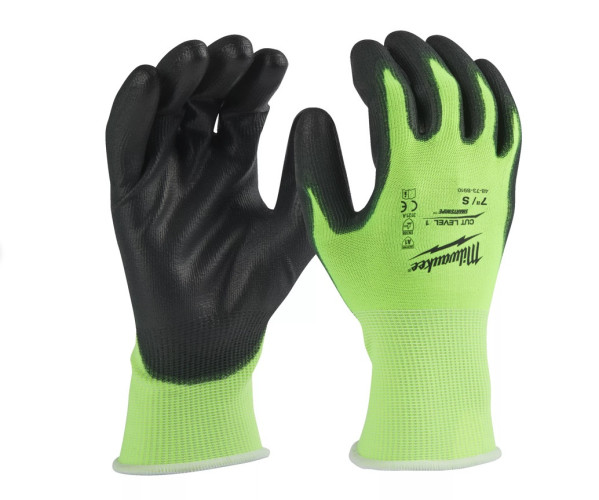 Rękawice odporne na przecięcia o podwyższonej widzialności - poziom A - Pack Hi-Vis Cut A - M/8