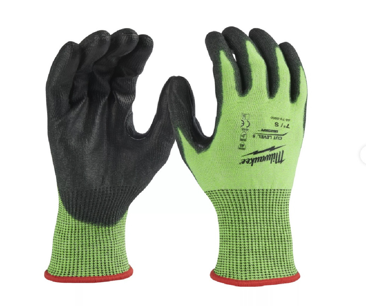 Rękawice odporne na przecięcia o podwyższonej widzialności - poziom E - Hi-Vis Cut E Gloves - 7/S - 1pc
