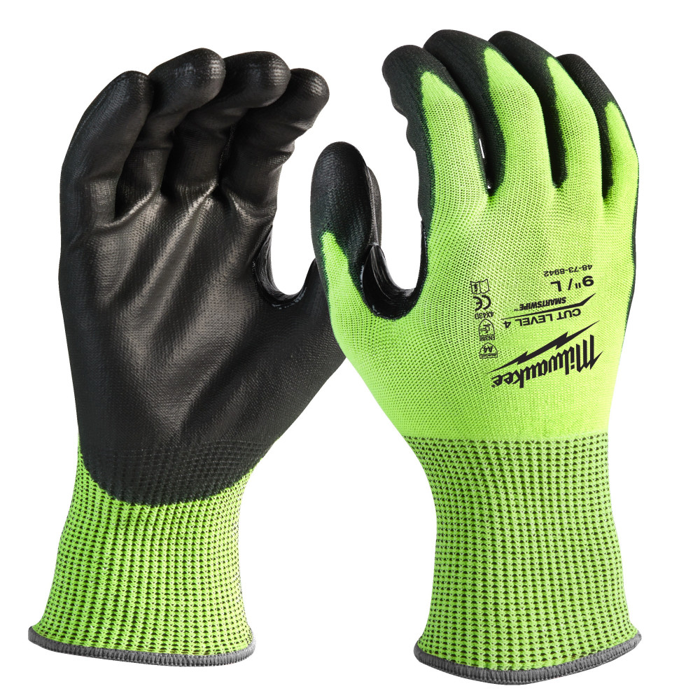 Rękawice odporne na przecięcia o podwyższonej widzialności - poziom D - Hi-Vis Cut D Gloves - 8/M - 1pc