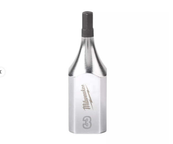 3/8" Drive 3 mm Hex Bit Socket